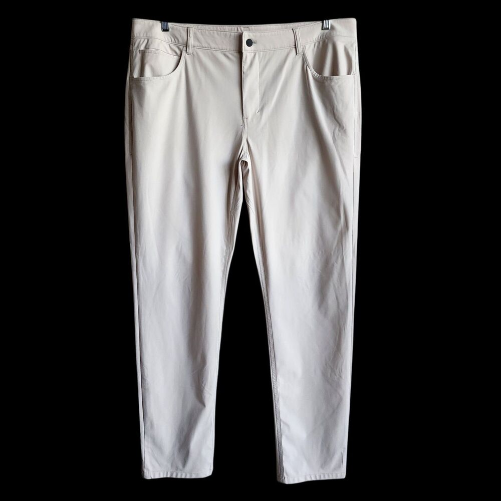 Johnnie-O Prep-Formance Men's 40x34 Stretch Chino Pants Khaki Beige Golf